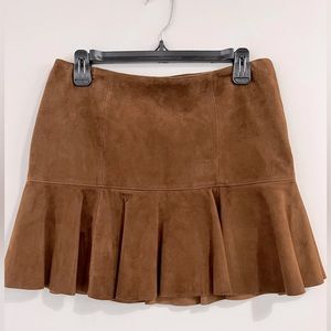 Polo. Ralph Lauren. Genuine suede mini skirt. Size 4.